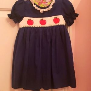 18M Cecil & Lou Smocked Apple Dress